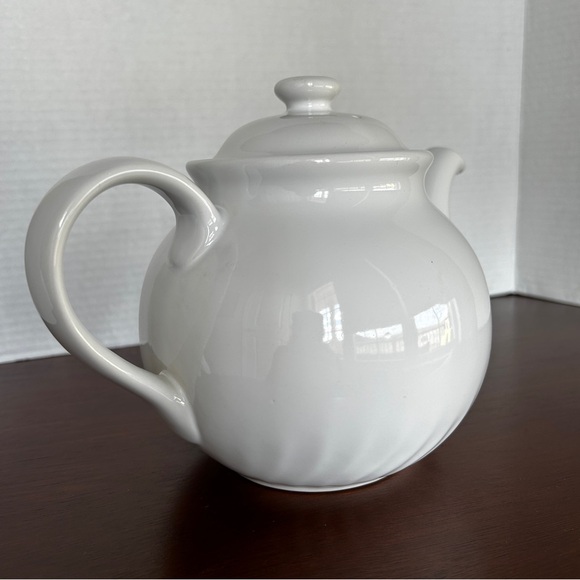 Corelle Coordinates Stoneware White Swirl Teapot Enhancements Pattern - Picture 6 of 16